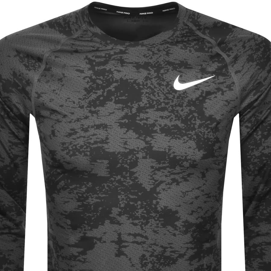 Alternative Image for ProductNike Training Camo Long Sleeve T Shirt Grey2